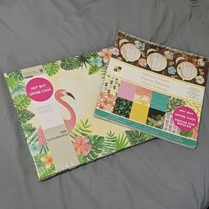 Tropical Flamingo 12x12Scrapbook Album&Paper Pad